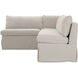 Fable Beige Slipcover Dining Banquette, L-Shape